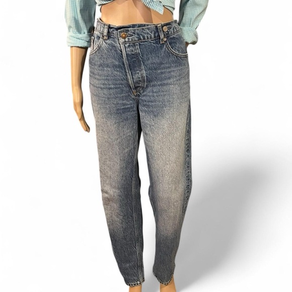Boyish Jeans The Casey Authentic Rigid Straight Leg Size 29 Button Fly High Rise - Picture 1 of 11